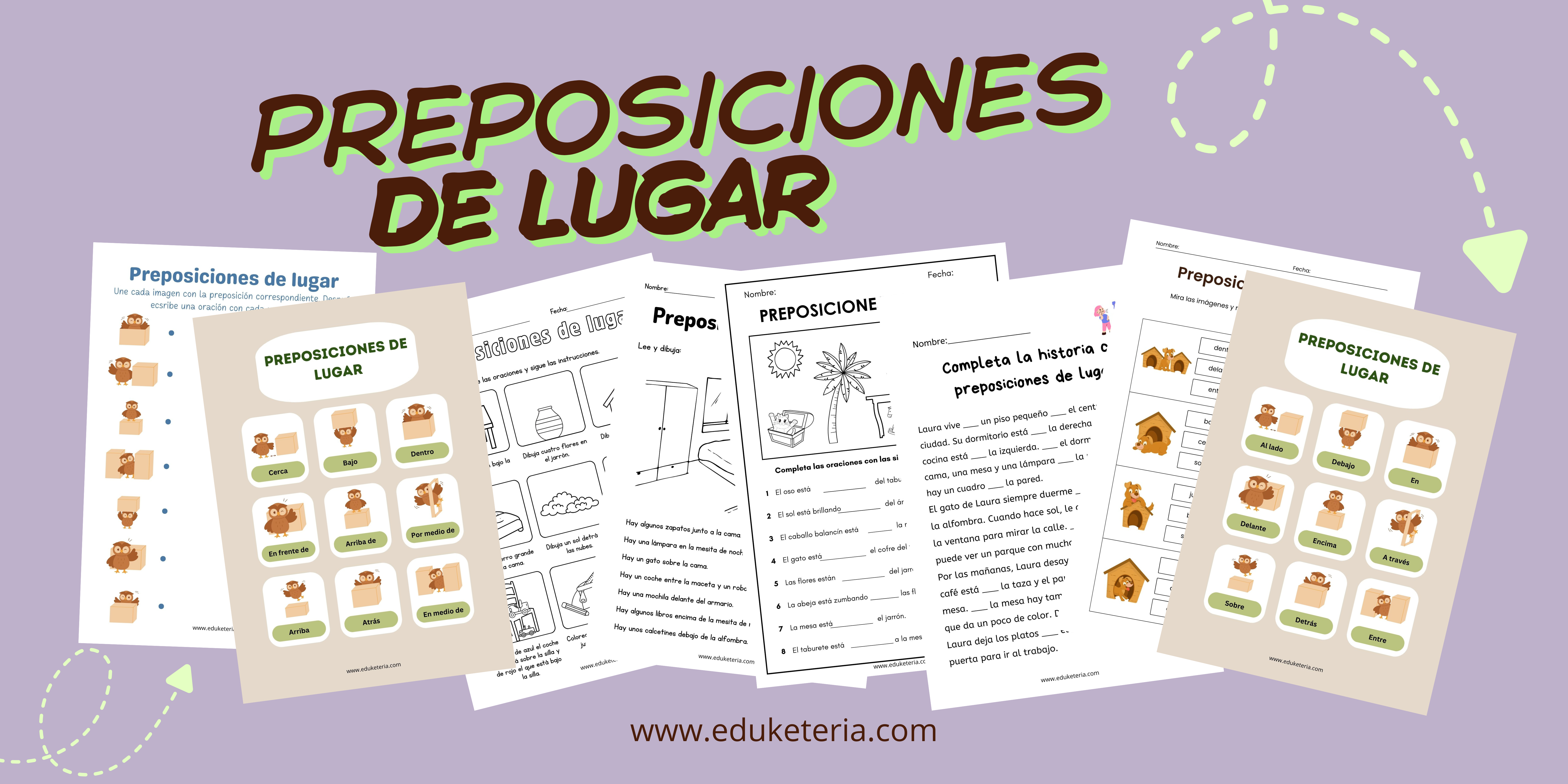 Preposiciones de lugar – Material gratuito para profes y estudiantes de ELE
