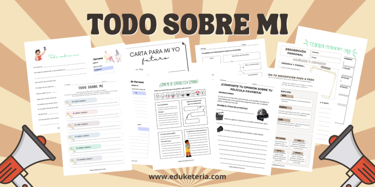 “Todo sobre mí”: Pack de fichas descargables