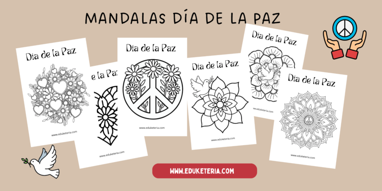 Mandalas para colorear del Día de la Paz