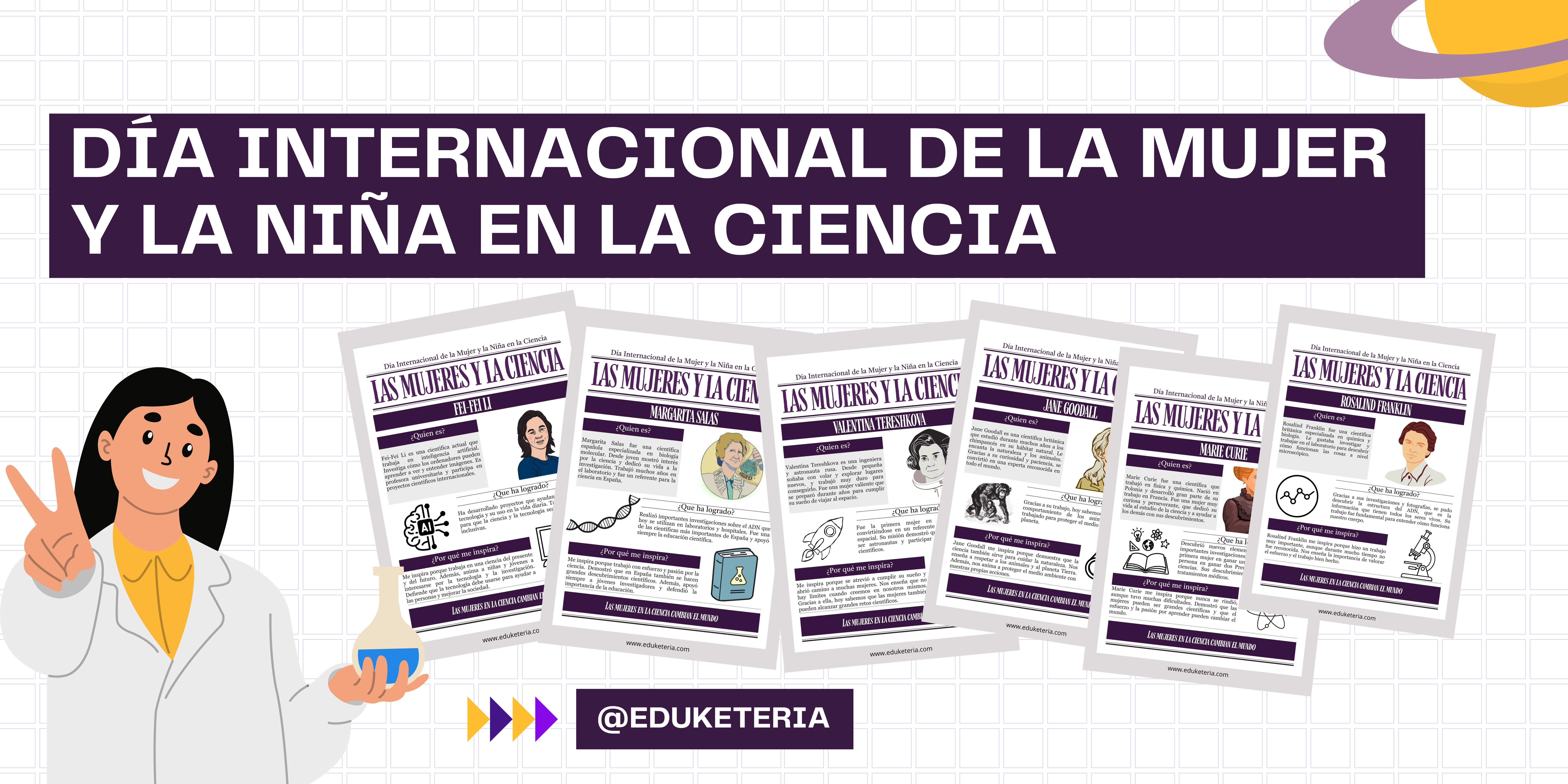 Mujeres y Ciencia: recurso educativo para celebrar el 11 de febrero