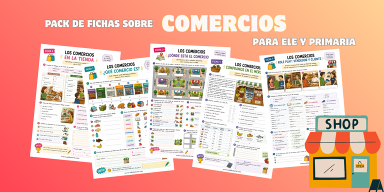 Pack PDF “Los Comercios” para ELE y Primaria