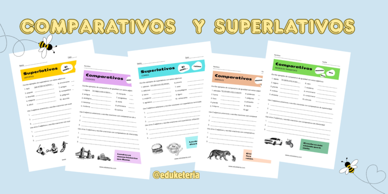 Comparativos y superlativos en ELE y Primaria: fichas prácticas listas para usar