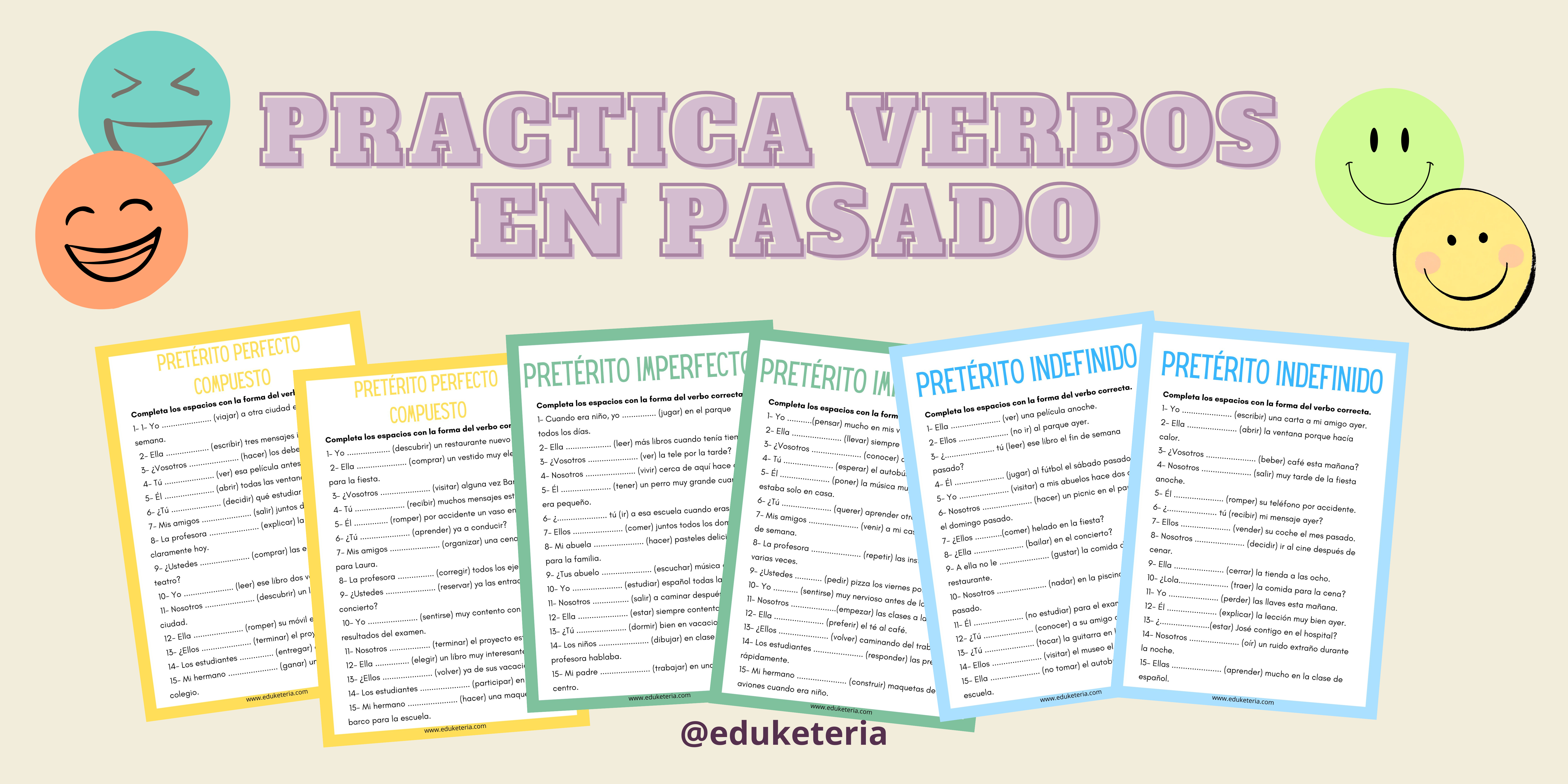 Actividades de tiempos pasados ELE: descarga un PDF práctico y listo para clase
