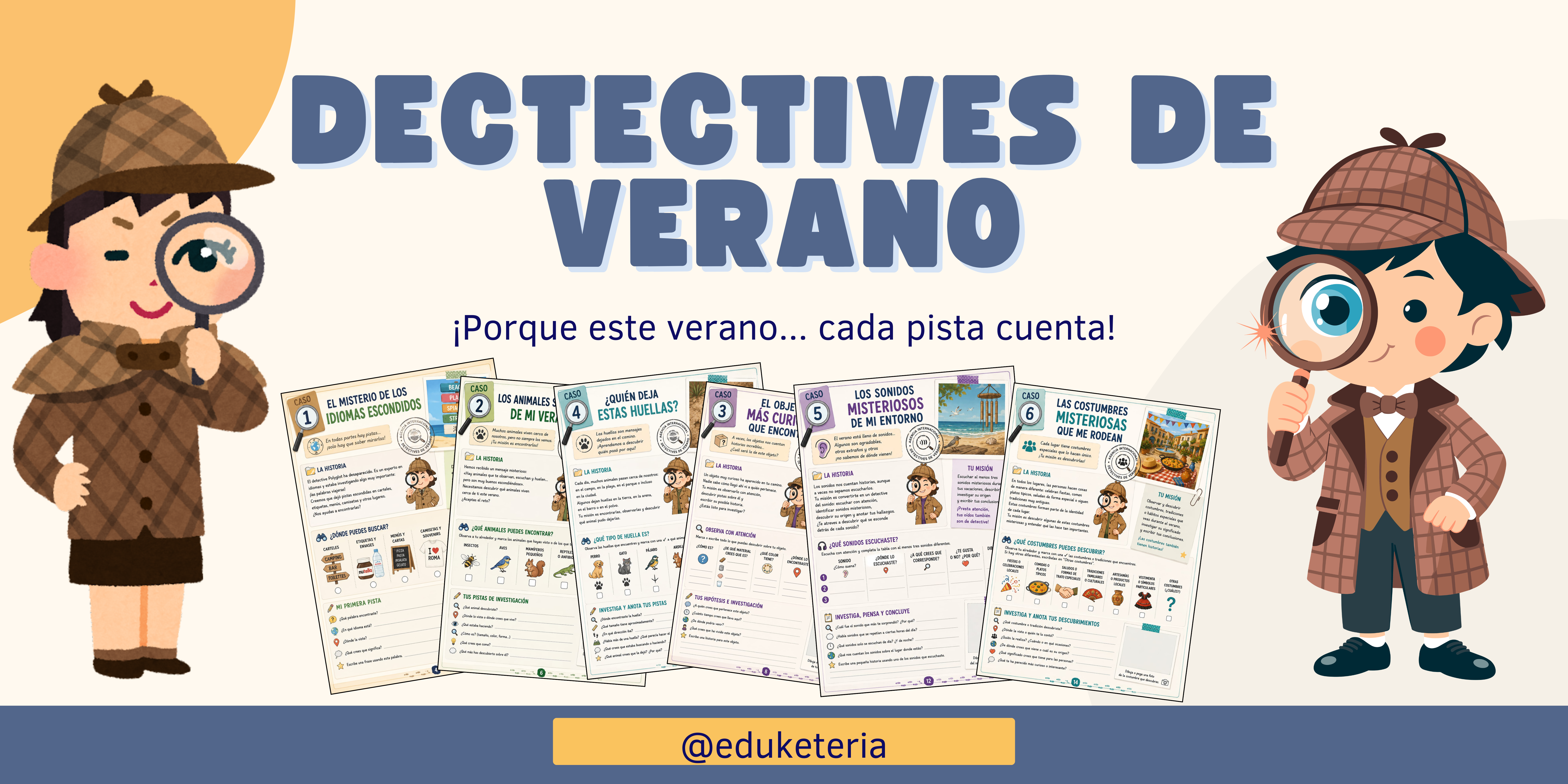 Detective de Vacaciones: un recurso para aprender jugando este verano