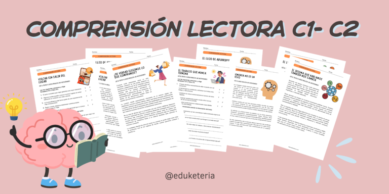 6 fichas de comprensión lectora C1-C2 para trabajar el pensamiento crítico