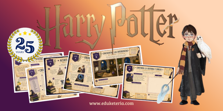 25 aniversario de Harry Potter: descarga gratis estas fichas educativas para Primaria y ELE