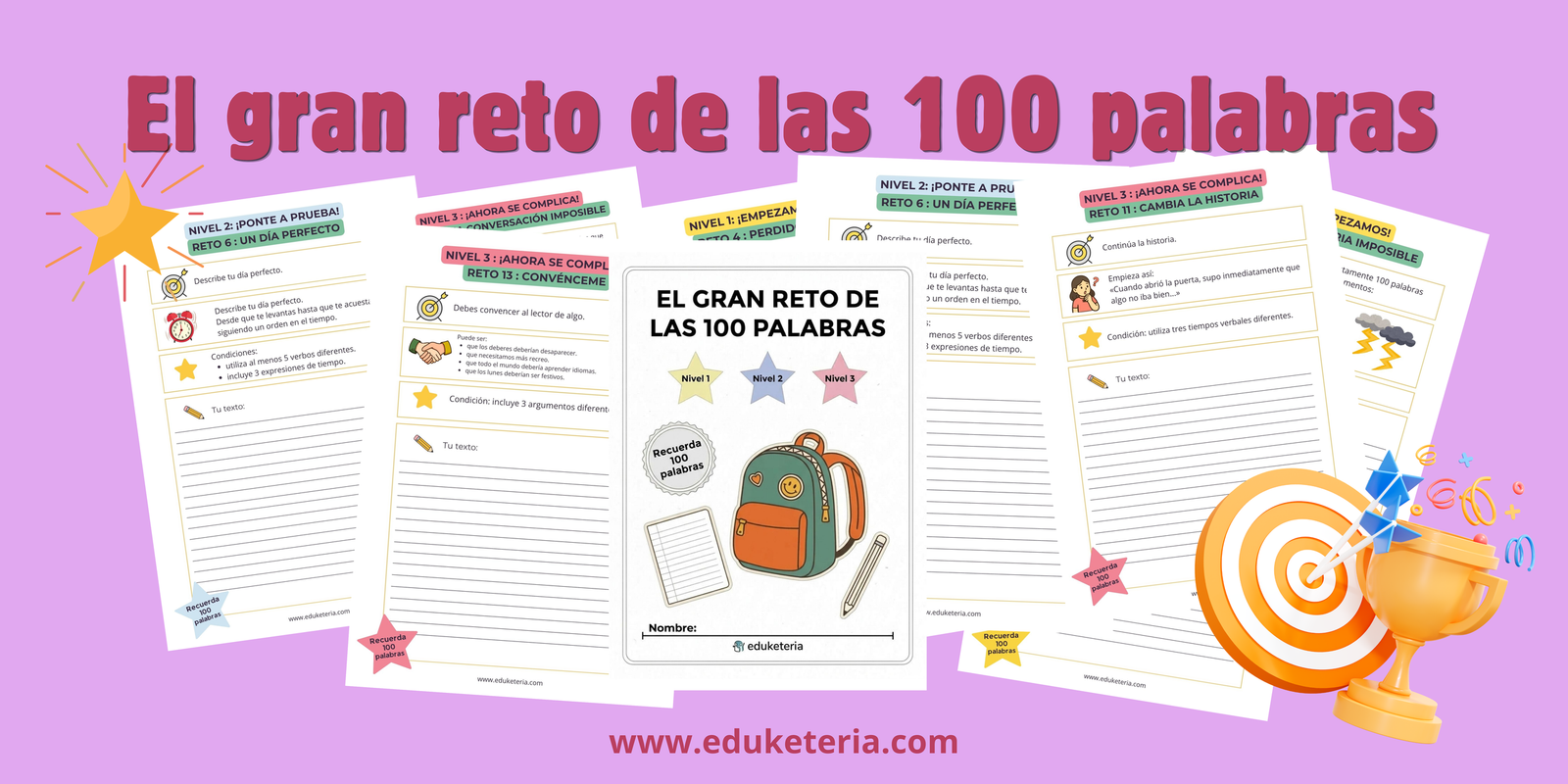 El gran reto de las 100 palabras: un reto de escritura creativo para Primaria y ELE