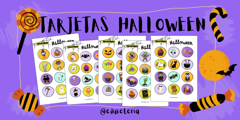 Tarjetas de Halloween para trabajar Lengua y ELE